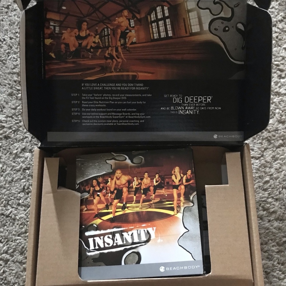 Insanity exercise DVDs